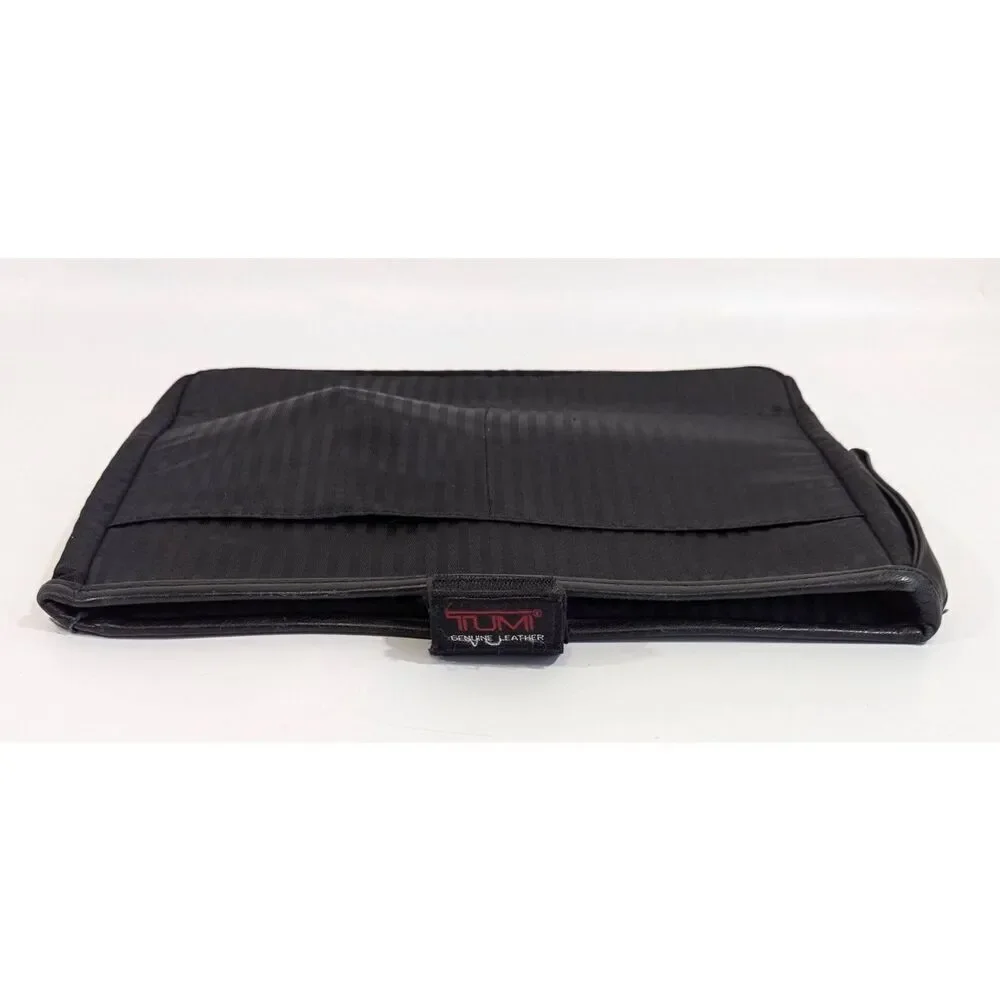 Tumi Nappa Leather 2Way Briefcase Business Bag‎ Black w/ Laptop Sleeve